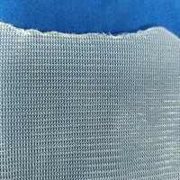 Tissu en maille tricotée 100% polyester 40g-70g, tissage droit, uni, respirant, léger, doublure, entoilage, base pour broderie