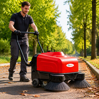 Machine de balayage de sols industrielle autopropulsée HS1000, électrique, pour le polissage des routes