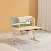 Table de lecture ergonomique en bois pour enfants ensemble de chaises avec étagère bureau d'étude réglable en hauteur pour enfants maison chambre meubles