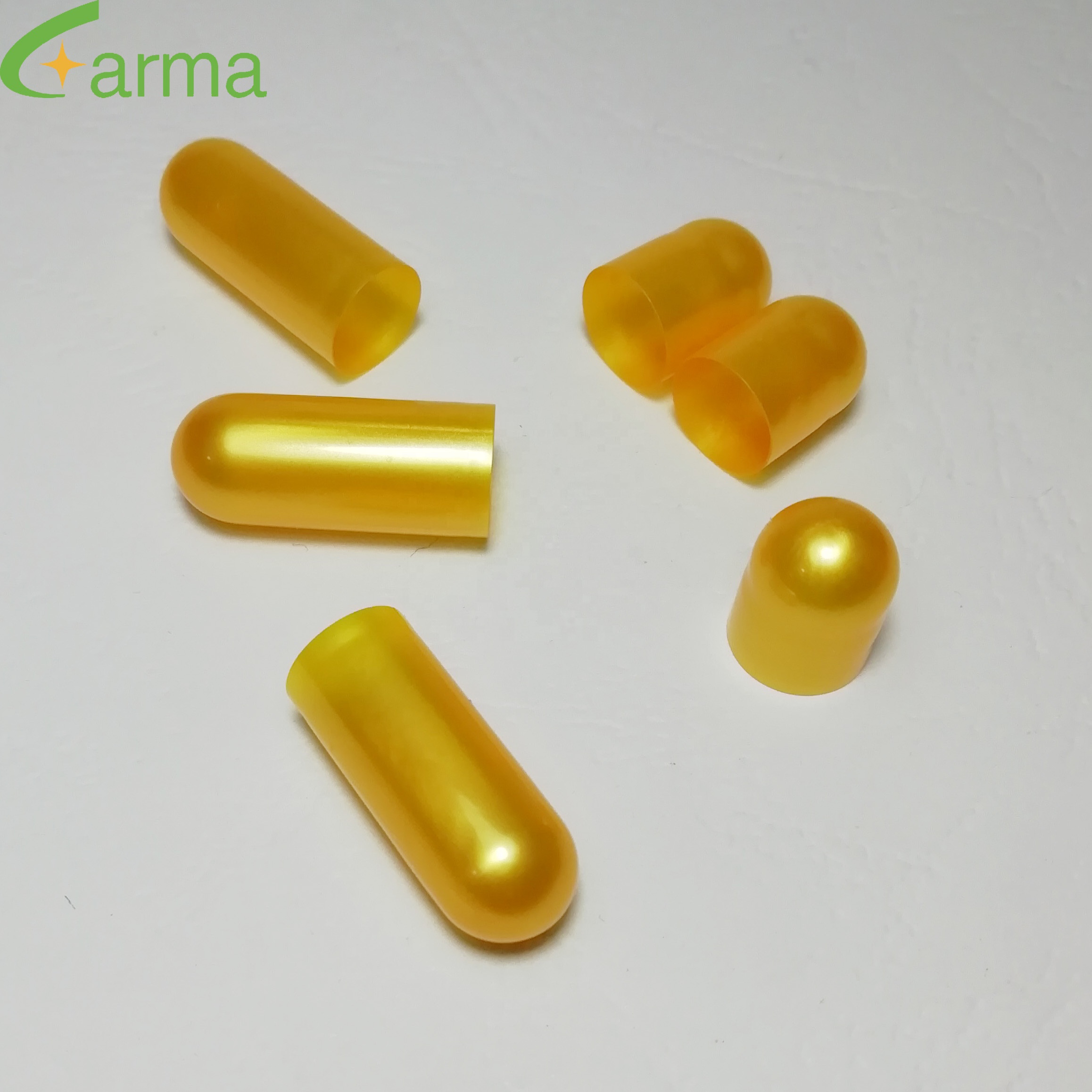 Размер 0 металлические жемчужные отдельные и закрытые пустые желатиновые золотые капсулы