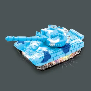 儿童电动电池操作战斗坦克玩具带光和声音塑料玩具坦克