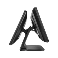 Nouveau modèle Fournisseur de matériel informatique Ordinateurs tout-en-un à double écran tactile de 15 pouces Système de point de vente Caisse enregistreuse en vente