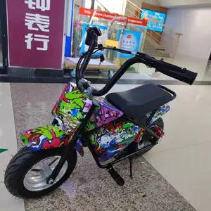 厂家销售电动摩托车彩色图案儿童电动摩托车