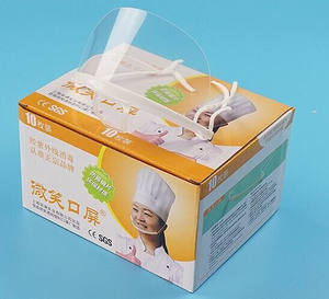 قناع بلاستيكي للنظافة لطاقم تقديم الطعام قناع بلاستيكي للحيوان الأليف قناع شفاف مضاد للعاب قناع بلاستيكي للأذن المعلقة - Product Image 1