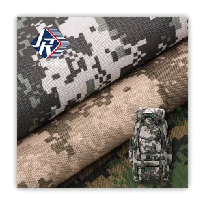 Free color card PVC coated printed bag material 100% polyester woven 600D 900D camouflage printing oxford fabric