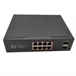 Interruptor PoE Gigabit no gestionado, dispositivo con 8 puertos, 120W, 2 puertos Gigabit, Ethernet, para cámaras IP CCTV, OEM - Product Image 1