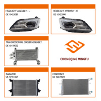 Kit de réparation avant complet 13 pièces OEM – Ensemble complet de panneaux de carrosserie, pare-chocs, capot, phares, radiateur, condenseur pour MG5