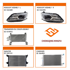 Kit Completo Anteriore per Riparazione <span class=keywords><strong>Carrozzeria</strong></span> 13 Pezzi OEM, Set Completo di Pannelli di Raffreddamento, Paraurti, Cofano, Faro, Radiatore, Condensatore per MG5 - Product Image 3