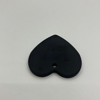 Diffuseur de parfum en céramique poreuse noire en forme de cœur, pierre aromatique, pendentif de voiture, désodorisant, décoration de voiture, souvenir, cadeau