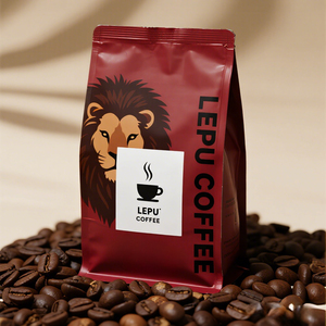 Sacchetti per Caffè in Alluminio con Fondo Piatto e Chiusura a Zip, Personalizzabili, 250g 500g 1kg, Confezioni Premium per Chicchi di Caffè - Product Image 3