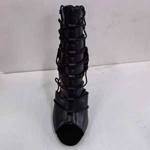 Stivaletti con Tacco Alto e Punta Aperta per Danza Jazz, Sandali con Cinturino alla Caviglia, Scarpe da <span class=keywords><strong>Ballo</strong></span> con Tacco Alto, Taglie Grandi - Product Image 5