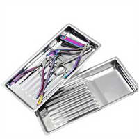 Plateau de désinfection professionnel Yoya en acier inoxydable, nouveau design, pour outils de manucure, avec fonction de trempage à l'alcool et résistance à la corrosion