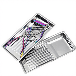 Nouveau plateau de désinfection professionnel en acier inoxydable pour outils de manucure, résistant à la corrosion et à l'absorption d'alcool, pour salon - Product Image 4