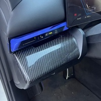 Nouvel accessoire intérieur automobile au design innovant, anti-rayures, en fibre de carbone et imitation bois, pour BMW Nouvelle Série 5 G60 G68 2024-2027