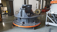 OEM QZHORBON Cone Crusher Rangka Atas Coran Cangkang Atas Baja Pertambangan Bijih Suku Cadang Pengganti