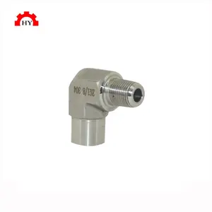 Stainless steel 90 deg 3/4 inch male and female plumbing elbow