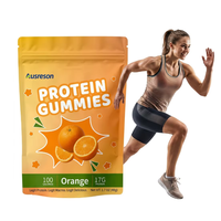 Ausreson OEM Compléments Sportifs Végétaliens Riches en Protéines Gommes à l'Orange Protéines Isolées de Lactosérum de Chine Gommes à la Fraise Sans Colorants