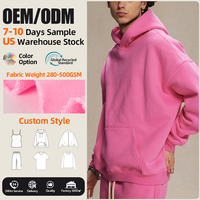 Heißer Lieferant: Schwere Kapuzenpullover aus 100 % Baumwolle, 400 GSM – Windbreaker-Jacken für Herren, unbedruckt, Großhandel, modische Streetwear