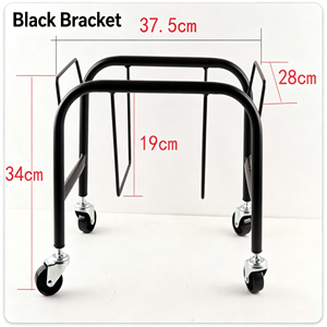 Chariot de supermarché grande capacité 340L en treillis métallique, robuste, avec roues silencieuses, pour entrepôt, magasin et usage commercial, kit complet - Product Image 5