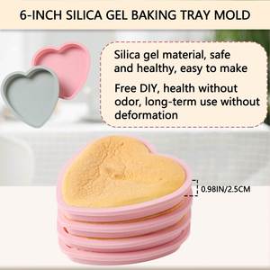 Molde de Silicona en Forma de Corazón Rosa para Pasteles, Antiadherente, para Hornear Postres Caseros - Product Image 3