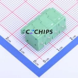 KF236-5.0-4P Spring Terminal Block Through hole Component (THT),P=5mm Connector 1x4P 5mm Green 4P - Product Image 2