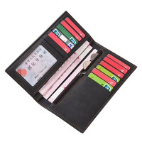 Dompet panjang banyak kartu, dompet pria kapasitas besar ultra tipis mode sederhana grosir