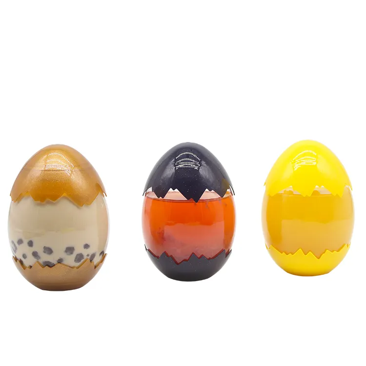 Egg Shape PET Plastic Cold Drink Disposable Sanitary Plastic Juice Bottle