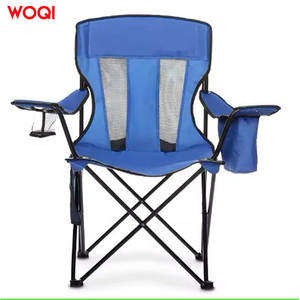 Silla de Playa Plegable Portátil para Exteriores Woqi, Color Azul Cielo, Estructura de Acero, Silla de Camping Plegable Resistente - Product Image 5