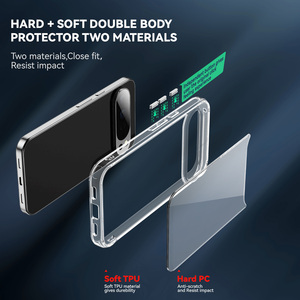 <span class=keywords><strong>Coque</strong></span> de téléphone ultra-fine antichoc en TPU souple et PC rigide <span class=keywords><strong>pour</strong></span> <span class=keywords><strong>Google</strong></span> <span class=keywords><strong>Pixel</strong></span> 10 9A 9 ProXL 8 8A 7 6A Pro XL <span class=keywords><strong>5</strong></span>, <span class=keywords><strong>coque</strong></span> transparente - Product Image 3