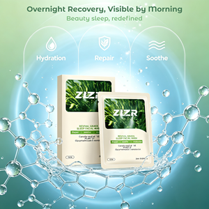 Mascarilla Facial Nocturna Revitalizante ZLZR OEM ODM Revival Grass 25ml de un Solo Uso, Hidratante, Reparadora y Calmante - Product Image 3