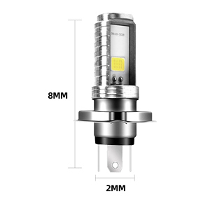 Accesorios de bicicleta de motor motocicleta modificada Led <span class=keywords><strong>H4</strong></span> faro Angel Eyes Mini luz de conducción Universal 12V foco antiniebla - Product Image 3