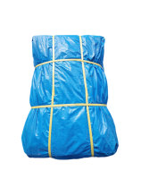 Bâche en PE bleue 200 g/m² résistante aux UV pour stockage extérieur