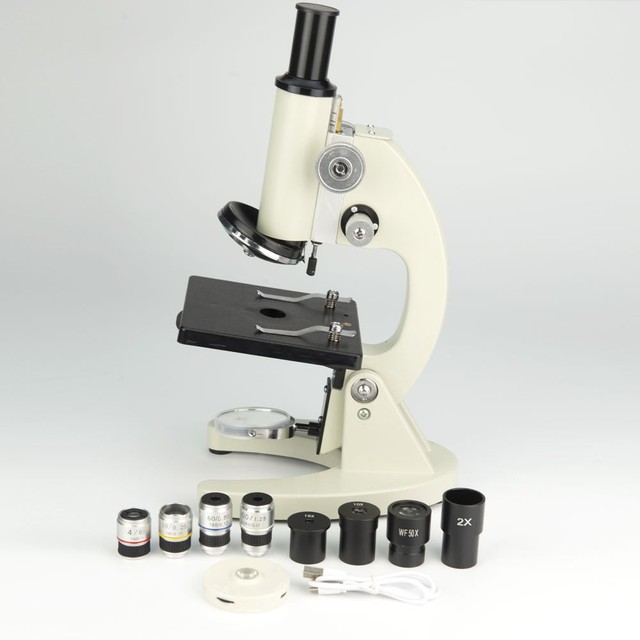 High Magnification 40-10000X Optical HD Binocular Biological Microscope for Middle School University for Photography Sperm