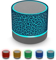 Mini altavoz BT inalámbrico portátil Subwoofer bajo iluminación LED enchufe altavoz Desig interior uso al aire libre cumpleaños eventos concierto