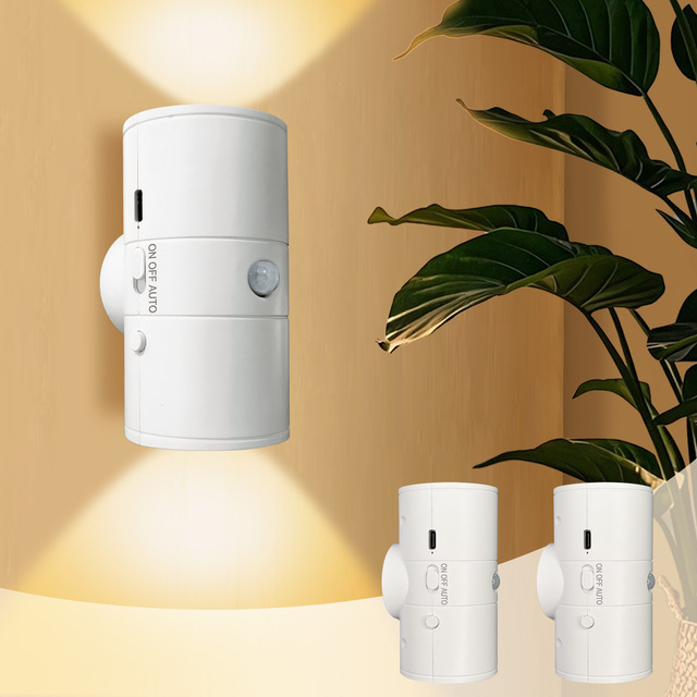 Magnetic LED Light Smart Human Body Sensor Rechargeable Lamp