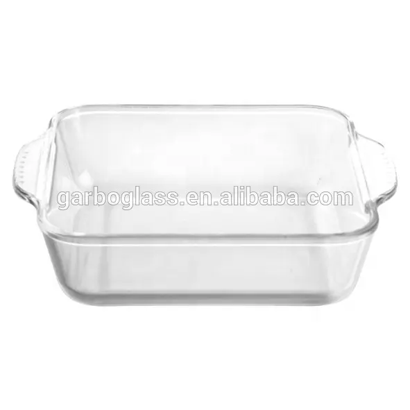 Various size shapes glass baking dish Heat-Resistant Oven Glass Bakeware Baking Tray