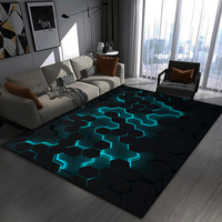0048 Wohndekor Luxus 3D-Visueller Polyester-Teppich Modernes Abstraktes Muster für Wohnzimmer Couchtisch E-Sports Teppiche