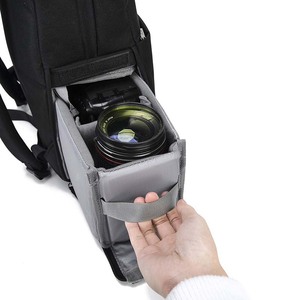 Professional <b>Laptop</b> Backpack L4 Generation Double Layer Large Capacity Travel Bag Tripod <b>Holder</b> Waterproof Camera Backpack - Product Image 2