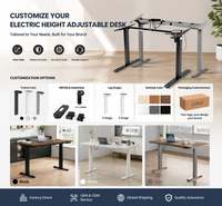 Nouveau design 2026 – Cadre de bureau électrique réglable en hauteur de qualité commerciale avec contrôleur à 4 boutons pour le bureau