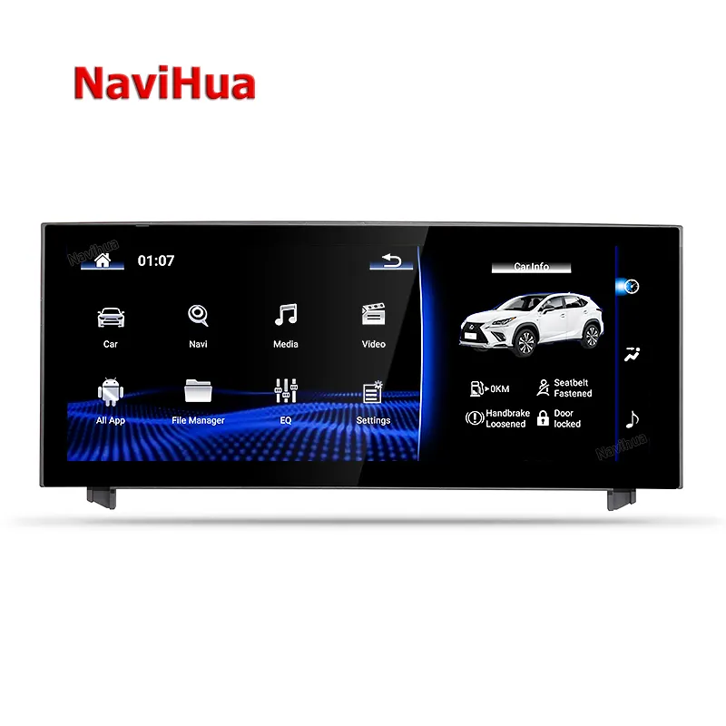 NaviHua10.25インチAndroid9カーDVDプレーヤーforLexus RC F 2013-2018ナビゲーション (wifiサポート付き) オリジナルのカーマウス