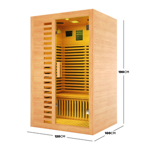 Decoración Interior de Lujo, Sauna Interior de Infrarrojos Lejanos, Sauna Doble para el Hogar con Bajo Nivel de EMF - Product Image 3