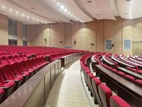 Chaise d'anciation, siège de salle d'étude, avec Table d'écriture pliable pour église et Hall de conférence