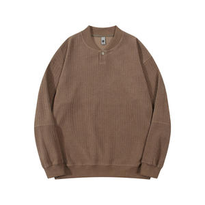 Sudadera Personalizada para Hombre, Estilo Casual de Otoño, con Capucha, Felpa, Spandex/Algodón, 350g, Dobladillo Dividido, Botones, Estampado de Letras - Product Image 1