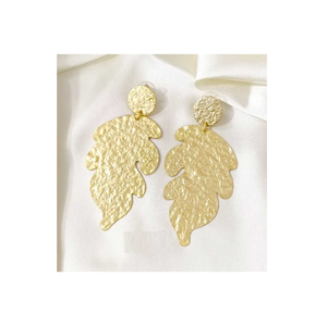 Pendientes de latón dorado Pendientes de aro dobles Joyas impermeables que no se deslustran Pendientes de joyería de pieza al por mayor - Product Image 6