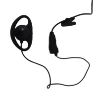 Écouteur de sécurité professionnel de type D Human Design avec PTT en ligne pour radios bidirectionnelles Kenwood TK250 TK2100 TK360