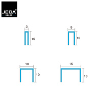 Profilé décoratif en cuivre pour carrelage, bordure de carrelage en cuivre pour salle de bain, cuisine, mur de fond, sans perçage