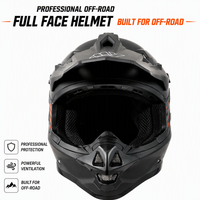 Casque de moto tout-terrain en gros d'usine en stock, casque de course ATV homologué DOT, plusieurs tailles disponibles