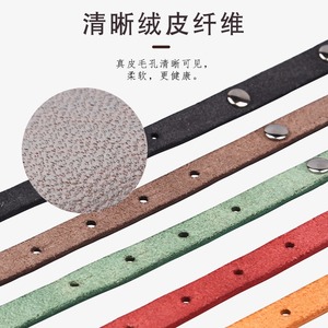 Cat Collar Top Grain Cowhide Leather Engraved Anti Loss With Bell For Cat Small Size - Product Image 4