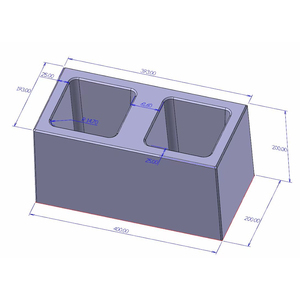 Moule en plastique PVC <span class=keywords><strong>pour</strong></span> la fabrication de briques creuses <span class=keywords><strong>pour</strong></span> les murs - Product Image 3