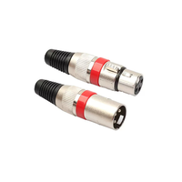 Connecteur de câble XLR 3 broches en alliage de zinc, mâle/femelle, à souder, pour microphone, adaptateur de prise audio pour micro